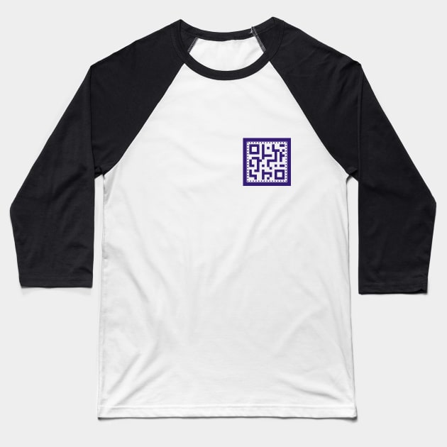 QR CODE ONLY Baseball T-Shirt by BTSKingdom